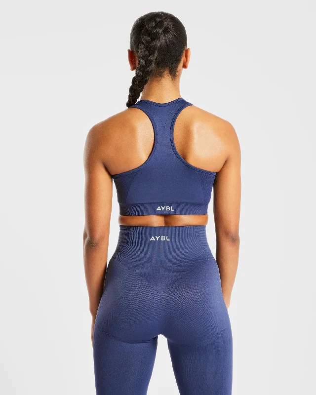 Balance V2 Seamless Sports Bra - Navy Blue