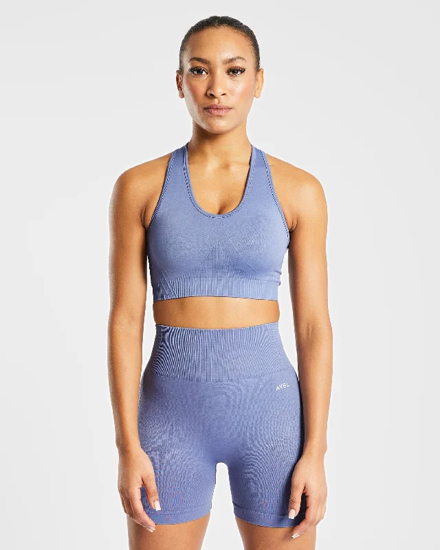 Balance V2 Seamless Sports Bra - Steel Blue