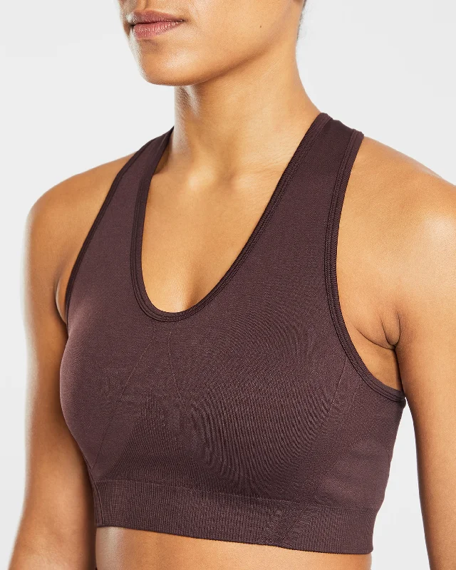 Balance V2 Seamless Sports Bra - Chocolate Brown