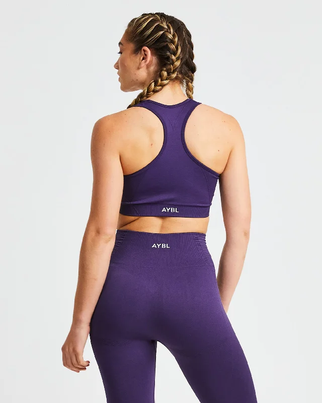 Balance V2 Seamless Sports Bra - Mulberry Purple