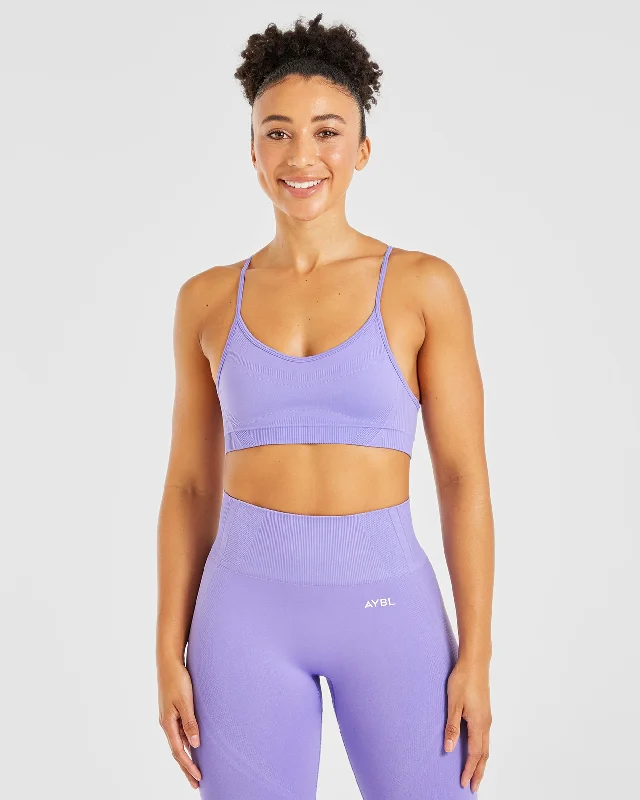 Balance V3 Seamless Strappy Sports Bra - Lavender Purple