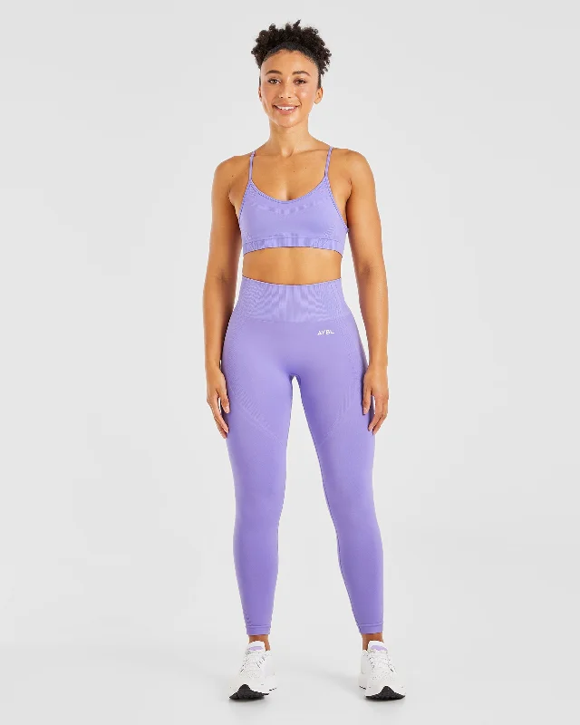 Balance V3 Seamless Strappy Sports Bra - Lavender Purple