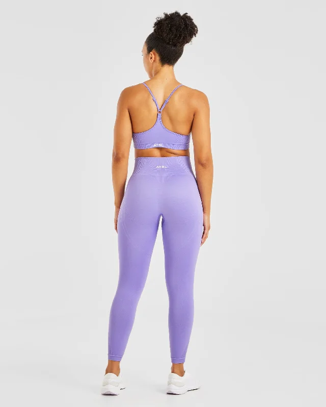 Balance V3 Seamless Strappy Sports Bra - Lavender Purple