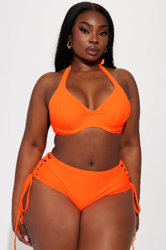 Maui Halter Support Bikini Top - Orange