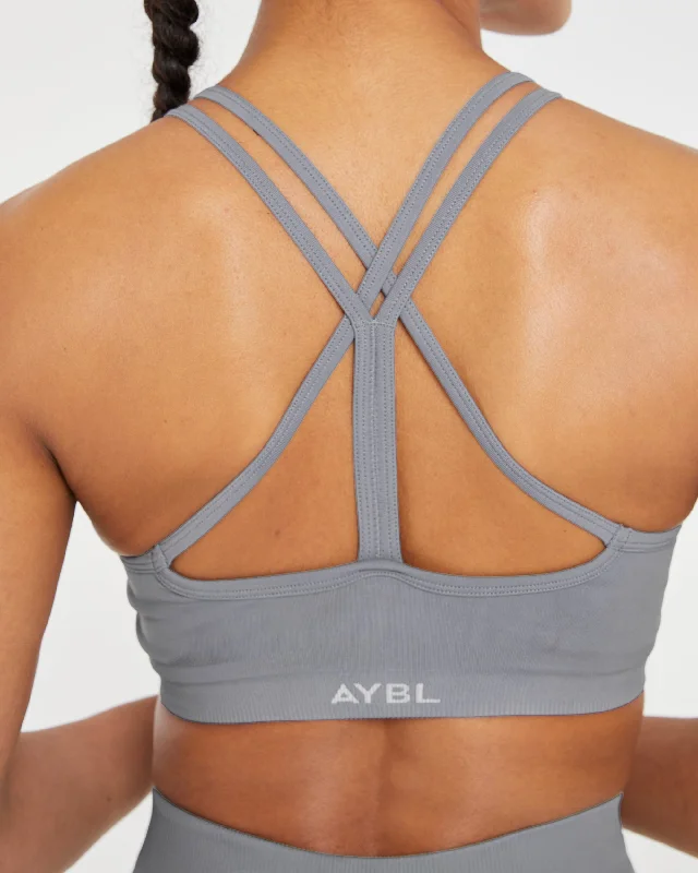 Power Seamless Sports Bra - Grey