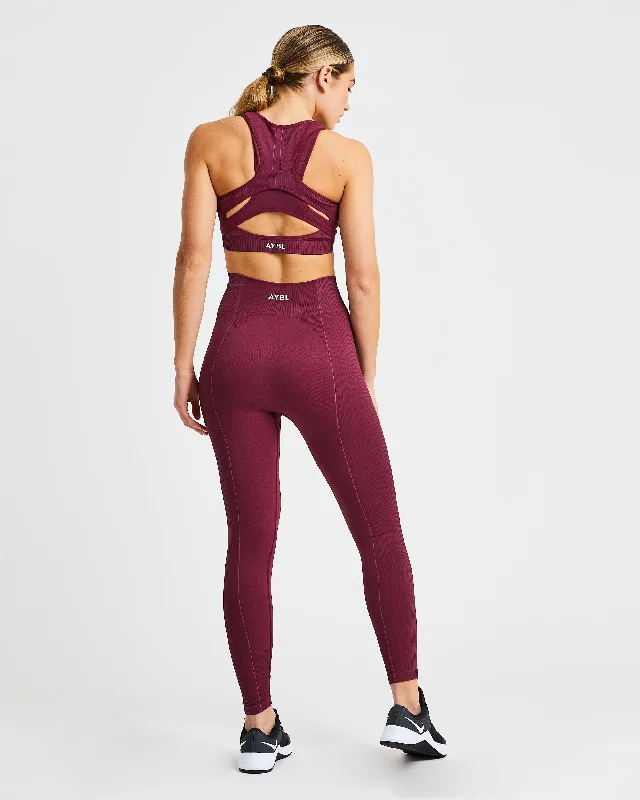 Reflex Seamless Sports Bra - Plum