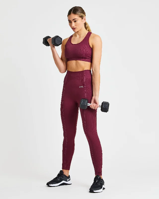 Reflex Seamless Sports Bra - Plum