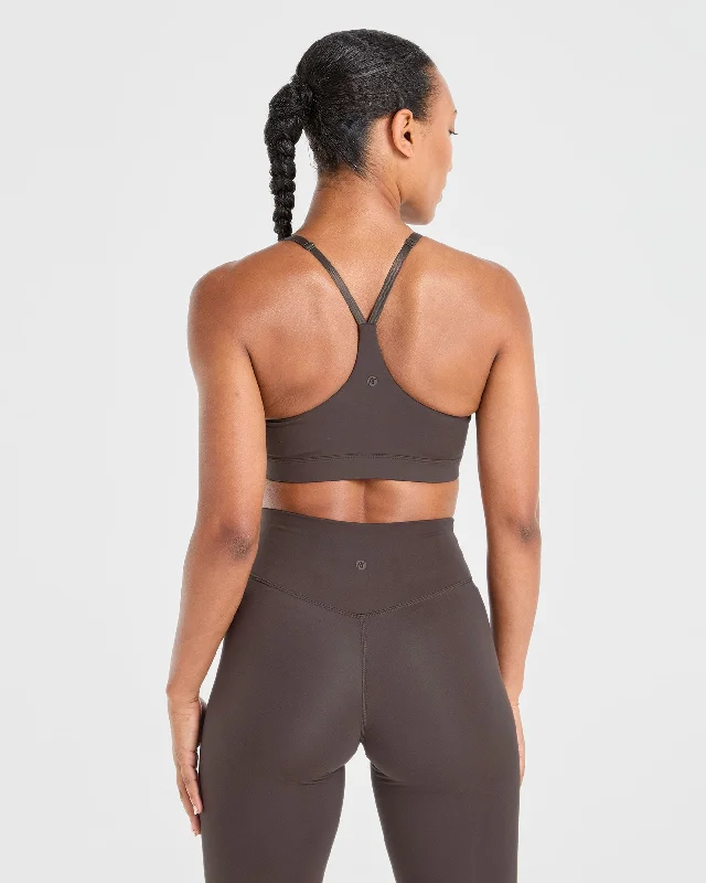 Staple Sports Bra - Coffee Brown