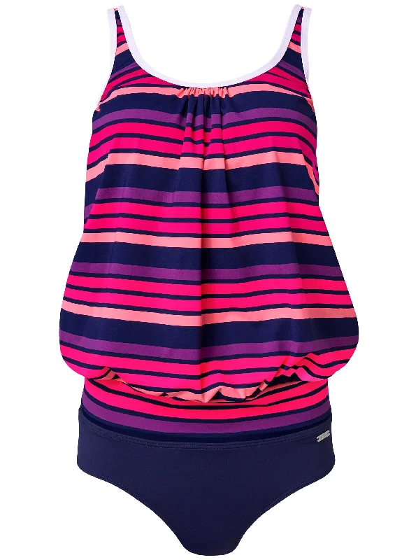 Blouson tankini set - Sunburst Stripe