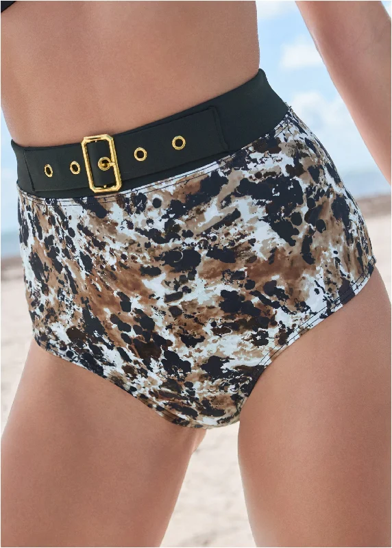 Jet set high-waist bottom - Tiger Eye