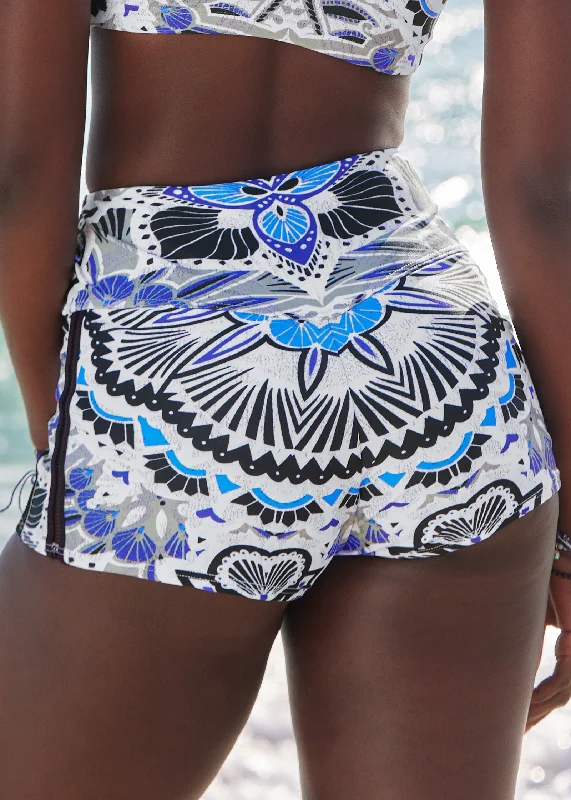 Ladder trim swim shorts - Calypso Bloom