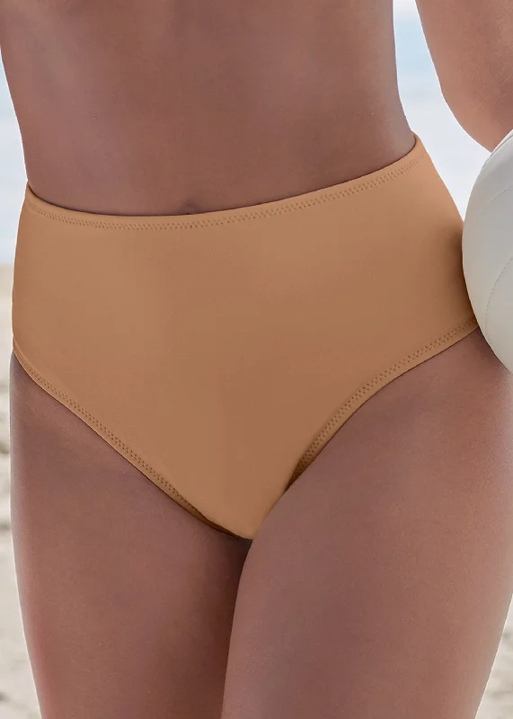 Ruffle mid-rise bottom - Macchiato