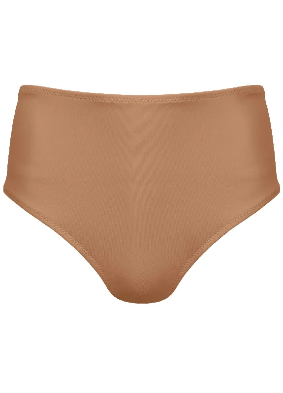 Ruffle mid-rise bottom - Macchiato