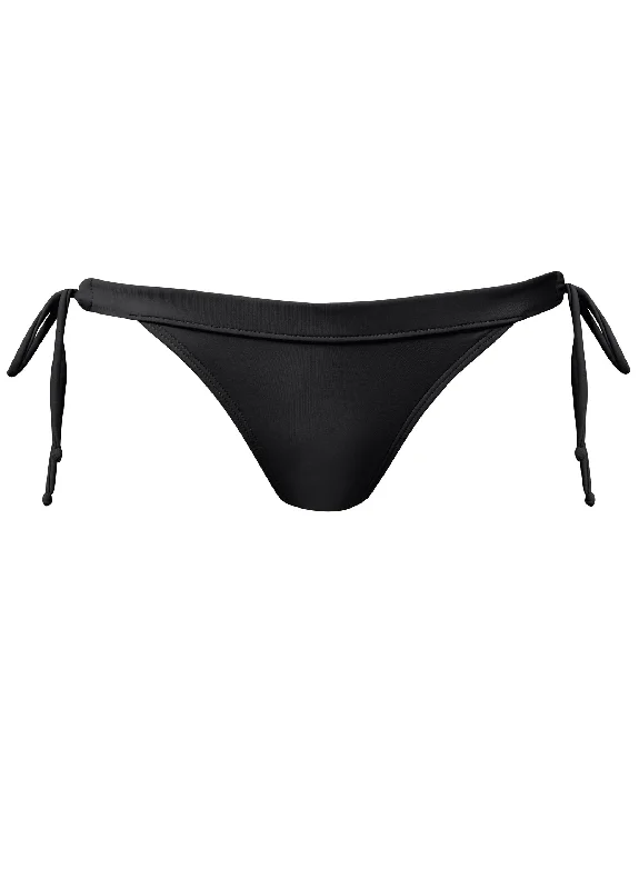 Banded tie-side low-rise bottom - Black Beauty